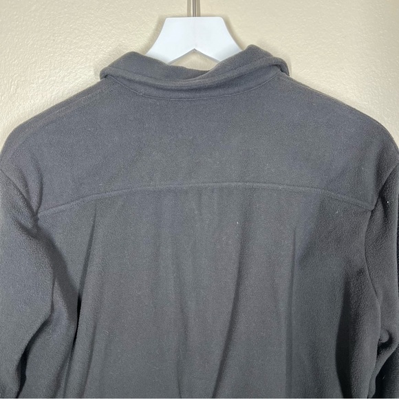 Madewell MWL Fleecelayer Shirt-Jacket Dark Gray Recycled Polyester Size Small - Picture 7 of 10